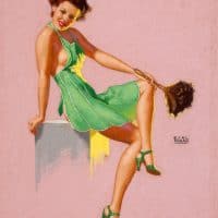 Tidy Up to Welcome Spring She knows a Tiday House is Happier ( Vintage Pin Up by Earl Moran)