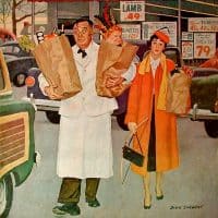 Loving Yourself in the Busiest of Seasons Saturday Evening Post Dick Sargent 1956