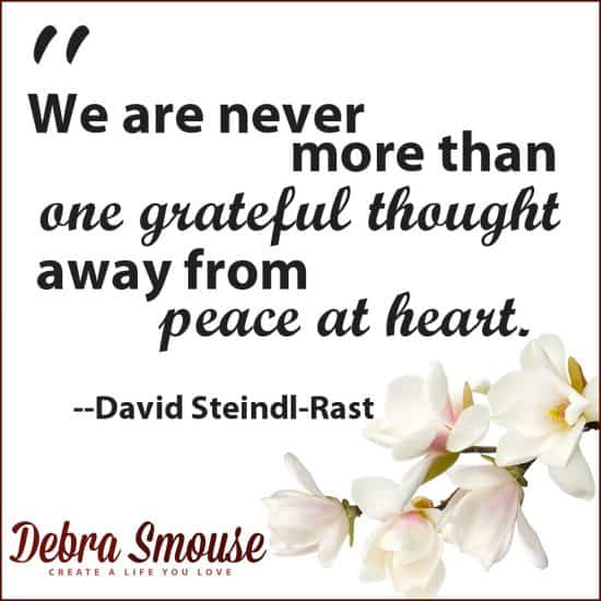 Gratitude Quotes Gathered by Debra Smouse