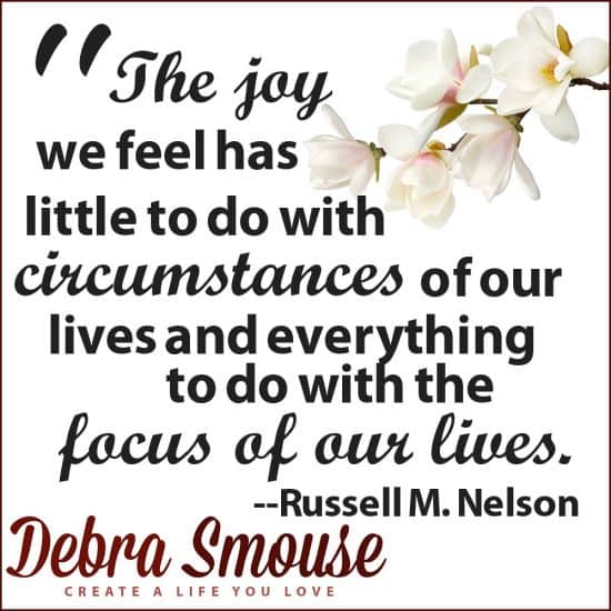 Choose to be Happy Quote (Russell Nelson)
